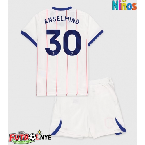 Camiseta Chelsea Aaron Anselmino #30 Tercera Equipación para niños 2026-27 manga corta (+ pantalones cortos)